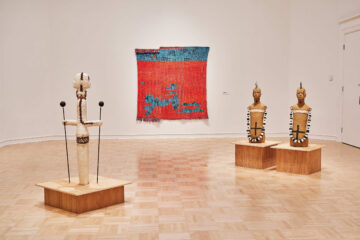 <p>Installation view of&nbsp;<em>Thick as Mud</em>, 2023, Henry Art Gallery, University of Washington, Seattle. Photo: Jonathan Vanderweit.</p>
