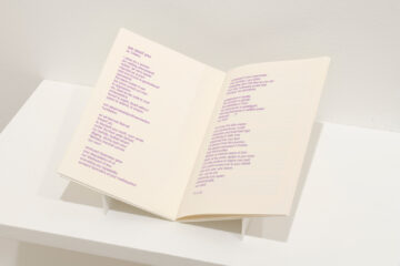 <p>Breanna, Chelsea, Fermina, Lisa, Sabrina, Shawn, Shellie, Sheryl, Soy, and Tatïana, <em>We Own Our Words</em>, 2021. Zine. Courtesy of the artists. Installation view of <em>We Own Our Words</em>, 2021, Henry Art Gallery, University of Washington, Seattle. Photo: Jueqian Fang.</p>
